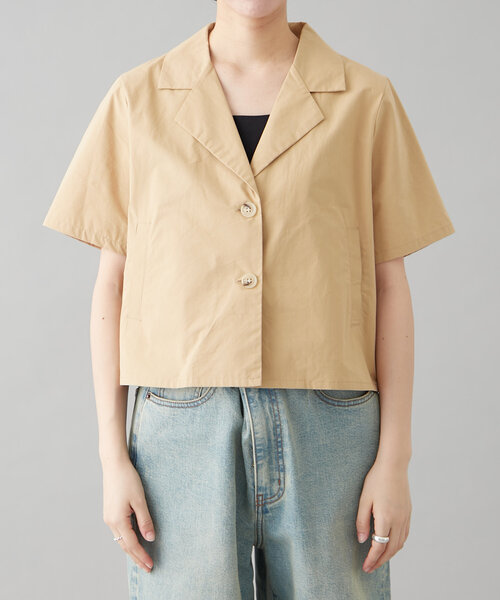 GEVACO（ゲバコ）の「【GEVACO】テーラー半袖ジャケット（その他アウター・レディース・ベージュ/ネイビー・ONE SIZE）」の22枚目の写真