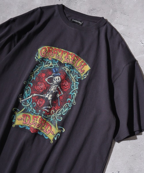 Grateful Dead(グレイトフルデッド)の「Grateful Dead プリント半袖Tシャツ(Tシャツ/カットソー・メンズ・ブラック系1/ブラック系2/ブラック系3/グレー系1/グレー系3/グレー系2・L/M)」の4枚目の写真