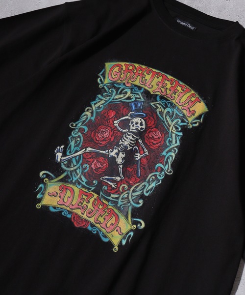 Grateful Dead(グレイトフルデッド)の「Grateful Dead プリント半袖Tシャツ(Tシャツ/カットソー・メンズ・ブラック系1/ブラック系2/ブラック系3/グレー系1/グレー系3/グレー系2・L/M)」の8枚目の写真