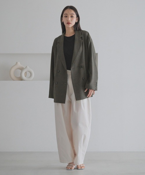 LOWRYS FARM（ローリーズファーム）の「ブラセットTEE 325103（Tシャツ/カットソー・レディース・ブラウン/ブラック・FREE）」の4枚目の写真