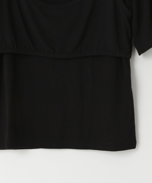 LOWRYS FARM（ローリーズファーム）の「ブラセットTEE 325103（Tシャツ/カットソー・レディース・ブラウン/ブラック・FREE）」の16枚目の写真