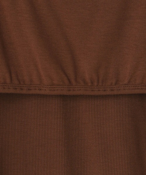 LOWRYS FARM（ローリーズファーム）の「ブラセットTEE 325103（Tシャツ/カットソー・レディース・ブラウン/ブラック・FREE）」の20枚目の写真