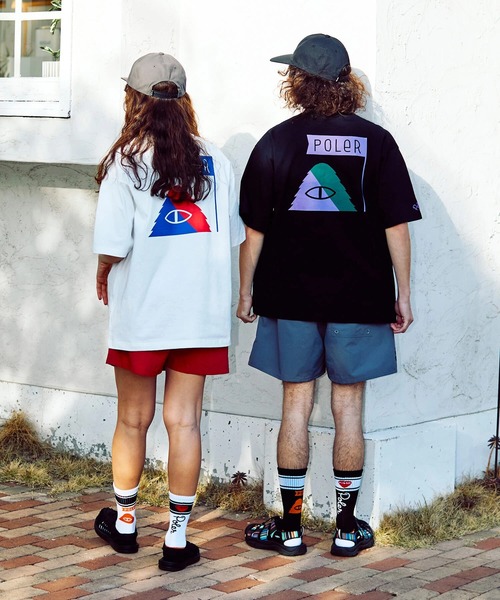 POLeR(ポーラー)の「POLeR/ポーラー POLeR×GSC FURRY HEART SOCKS(ソックス/靴下・メンズ・ブラック/ホワイト・FREE)」の9枚目の写真