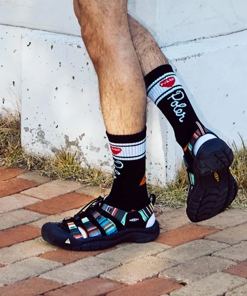 POLeR(ポーラー)の「POLeR/ポーラー POLeR×GSC FURRY HEART SOCKS(ソックス/靴下・メンズ・ブラック/ホワイト・FREE)」の13枚目の写真