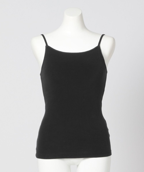 bijorie（ビジュリィ）の「【bijorie】カップ付き モチモチコットンスクエアキャミ／NEW BASIC series（インナーウェア/肌着・レディース・ブラック/ナチュラル/ラベンダー・MEDIUM/LARGE/LG）」の5枚目の写真