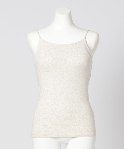 bijorie（ビジュリィ）の「【bijorie】カップ付き モチモチコットンスクエアキャミ／NEW BASIC series（インナーウェア/肌着・レディース・ブラック/ナチュラル/ラベンダー・MEDIUM/LARGE/LG）」の6枚目の写真