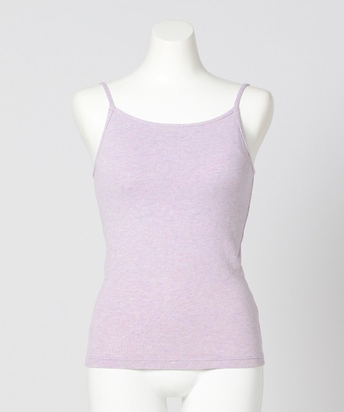 bijorie（ビジュリィ）の「【bijorie】カップ付き モチモチコットンスクエアキャミ／NEW BASIC series（インナーウェア/肌着・レディース・ブラック/ナチュラル/ラベンダー・MEDIUM/LARGE/LG）」の7枚目の写真