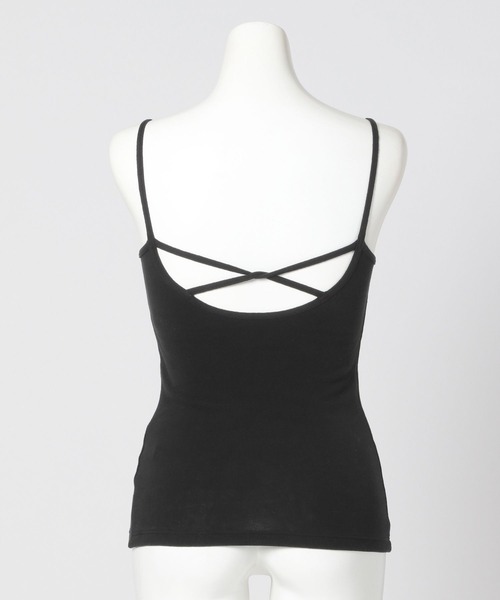 bijorie（ビジュリィ）の「【bijorie】カップ付き モチモチコットンスクエアキャミ／NEW BASIC series（インナーウェア/肌着・レディース・ブラック/ナチュラル/ラベンダー・MEDIUM/LARGE/LG）」の9枚目の写真