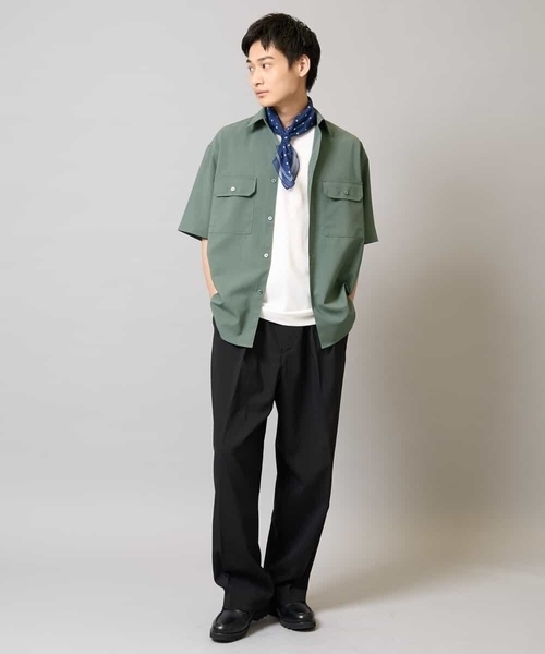 a.v.v(アーヴェヴェ)の「【速乾/イージーケア】2タックワイドイージースラックス【夏リライト】(その他パンツ・メンズ・ブラック・46/48/50)」の4枚目の写真