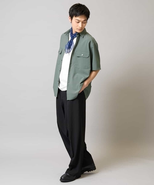 a.v.v(アーヴェヴェ)の「【速乾/イージーケア】2タックワイドイージースラックス【夏リライト】(その他パンツ・メンズ・ブラック・46/48/50)」の5枚目の写真