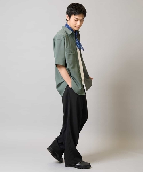 a.v.v(アーヴェヴェ)の「【速乾/イージーケア】2タックワイドイージースラックス【夏リライト】(その他パンツ・メンズ・ブラック・46/48/50)」の6枚目の写真