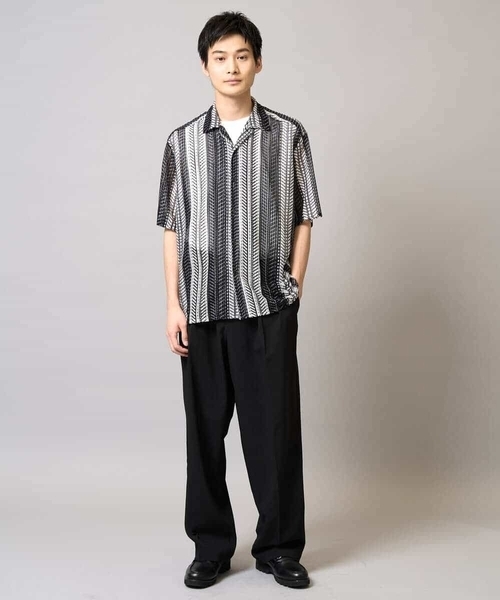 a.v.v(アーヴェヴェ)の「【速乾/イージーケア】2タックワイドイージースラックス【夏リライト】(その他パンツ・メンズ・ブラック・46/48/50)」の7枚目の写真