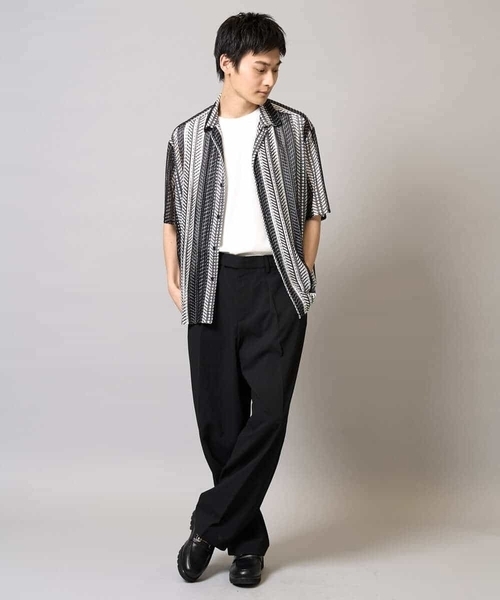 a.v.v(アーヴェヴェ)の「【速乾/イージーケア】2タックワイドイージースラックス【夏リライト】(その他パンツ・メンズ・ブラック・46/48/50)」の9枚目の写真