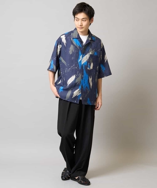 a.v.v(アーヴェヴェ)の「【速乾/イージーケア】2タックワイドイージースラックス【夏リライト】(その他パンツ・メンズ・ブラック・46/48/50)」の12枚目の写真