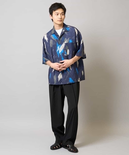 a.v.v(アーヴェヴェ)の「【速乾/イージーケア】2タックワイドイージースラックス【夏リライト】(その他パンツ・メンズ・ブラック・46/48/50)」の13枚目の写真