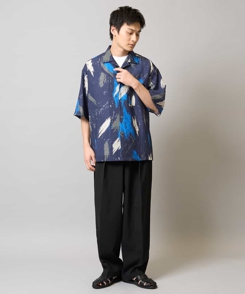 a.v.v(アーヴェヴェ)の「【速乾/イージーケア】2タックワイドイージースラックス【夏リライト】(その他パンツ・メンズ・ブラック・46/48/50)」の14枚目の写真