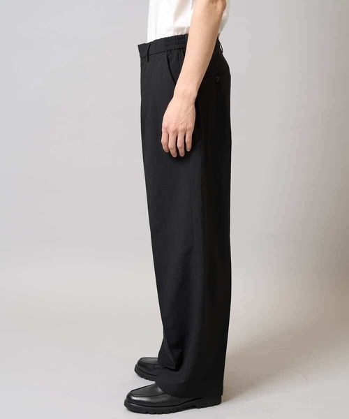 a.v.v(アーヴェヴェ)の「【速乾/イージーケア】2タックワイドイージースラックス【夏リライト】(その他パンツ・メンズ・ブラック・46/48/50)」の18枚目の写真