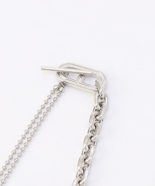 K.T KIYOKO TAKASE(キヨコタカセ)の「ミックスチェーン ネックレス(ネックレス・レディース・シルバー・FREE)」の4枚目の写真