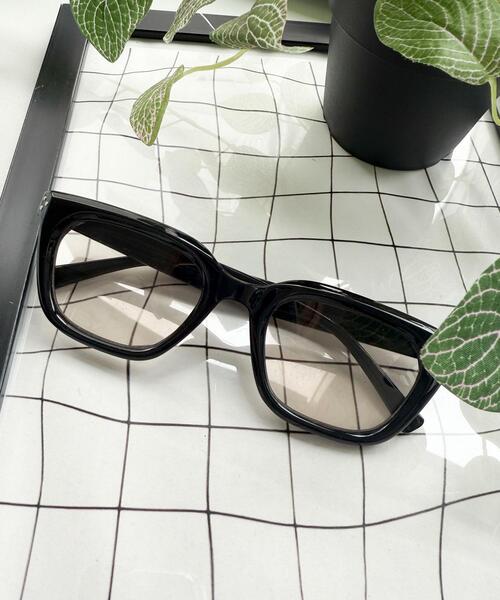 WEGO(ウィゴー)の「WEGO/カラーレンズウェリントン(サングラス・レディース・ブルー/ブラウン/ブラック/その他1/ブラック系その他・FREE)」の5枚目の写真