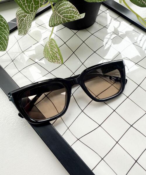 WEGO(ウィゴー)の「WEGO/カラーレンズウェリントン(サングラス・レディース・ブルー/ブラウン/ブラック/その他1/ブラック系その他・FREE)」の4枚目の写真