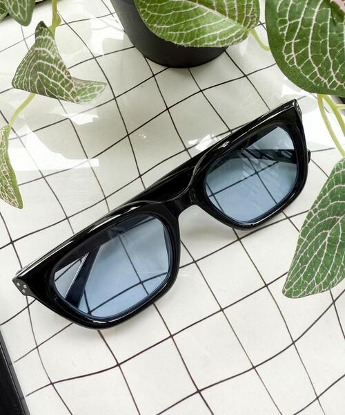 WEGO(ウィゴー)の「WEGO/カラーレンズウェリントン(サングラス・レディース・ブルー/ブラウン/ブラック/その他1/ブラック系その他・FREE)」の1枚目の写真