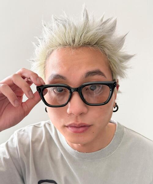 WEGO(ウィゴー)の「WEGO/カラーレンズウェリントン(サングラス・レディース・ブルー/ブラウン/ブラック/その他1/ブラック系その他・FREE)」の6枚目の写真