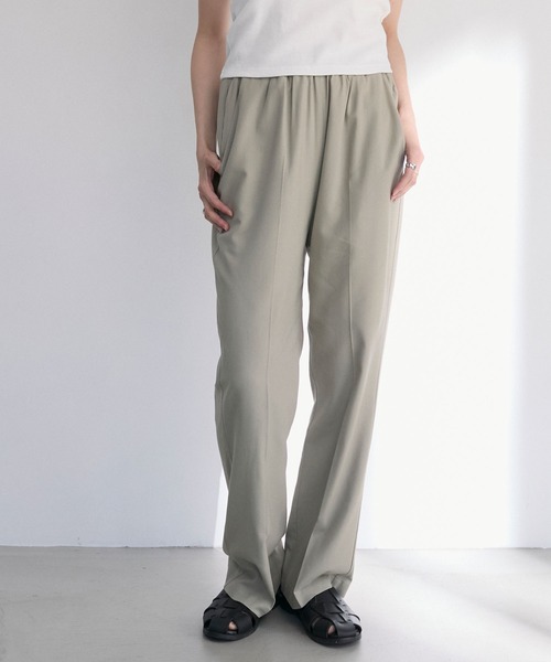 your/0w(ユアロウ)の「Tank tunic & center pleat slacks set up / タンクチュニック & センタープレス スラックスパンツ セットアップ(セットアップ・レディース・ライトオリーブ/ライトブラウン・M/L)」の18枚目の写真