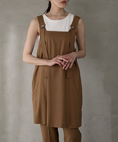 Tank tunic & center pleat slacks set up / タンクチュニック