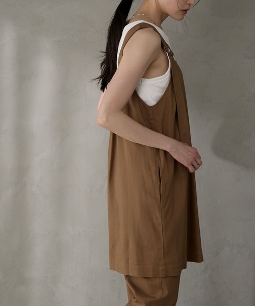 Tank tunic & center pleat slacks set up / タンクチュニック