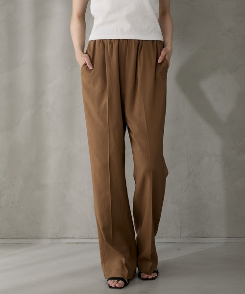 セール】Tank tunic & center pleat slacks set up / タンク