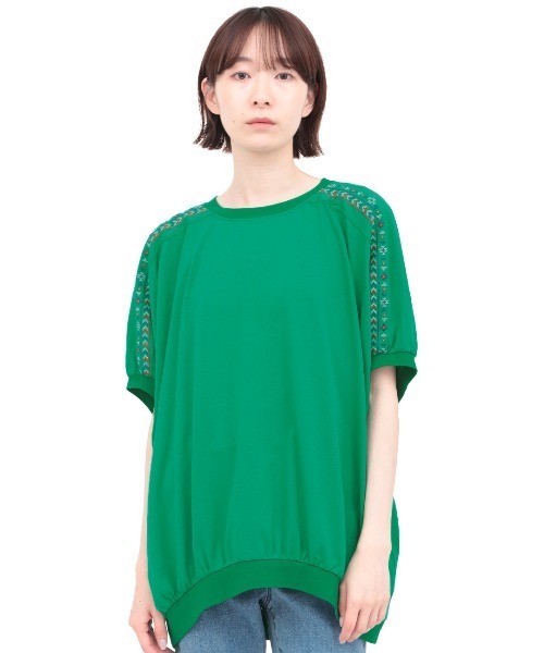 チチカカ（チチカカ）の「ドルマンプルオーバー（Tシャツ/カットソー・レディース・マスタード/オートミール/ブラック/グリーン・FREE）」の18枚目の写真