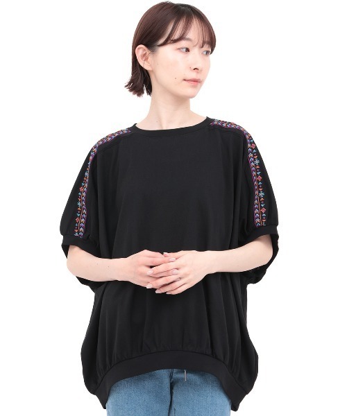 チチカカ（チチカカ）の「ドルマンプルオーバー（Tシャツ/カットソー・レディース・マスタード/オートミール/ブラック/グリーン・FREE）」の19枚目の写真