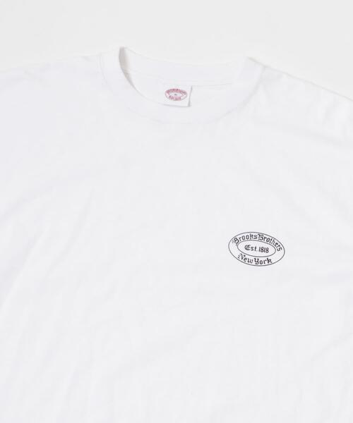 BROOKS BROTHERS（ブルックスブラザーズ）の「『別注』BROOKS BROTHERS×UR　OVAL LOGO S/S T-SHIRTS（Tシャツ/カットソー・メンズ・ブラック/ホワイト/ネイビー・MEDIUM/LARGE/X-LARGE）」の5枚目の写真