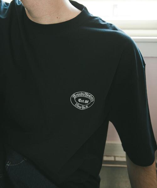 BROOKS BROTHERS（ブルックスブラザーズ）の「『別注』BROOKS BROTHERS×UR　OVAL LOGO S/S T-SHIRTS（Tシャツ/カットソー・メンズ・ブラック/ホワイト/ネイビー・MEDIUM/LARGE/X-LARGE）」の6枚目の写真
