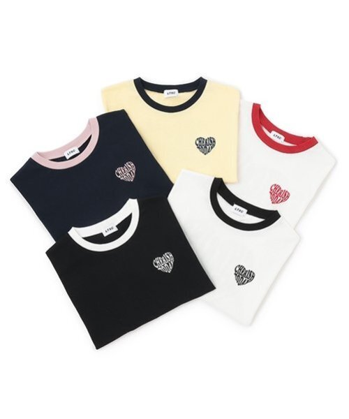 LOVETOXIC（ラブトキシック）の「【LTXC】【GOODPRICE】【綿100％】ハートリンガーTシャツ（Tシャツ/カットソー・キッズ・レッド/オフホワイト/ネイビー/イエロー/ブラック・L:160cm/S:140cm/M:150cm）」の11枚目の写真