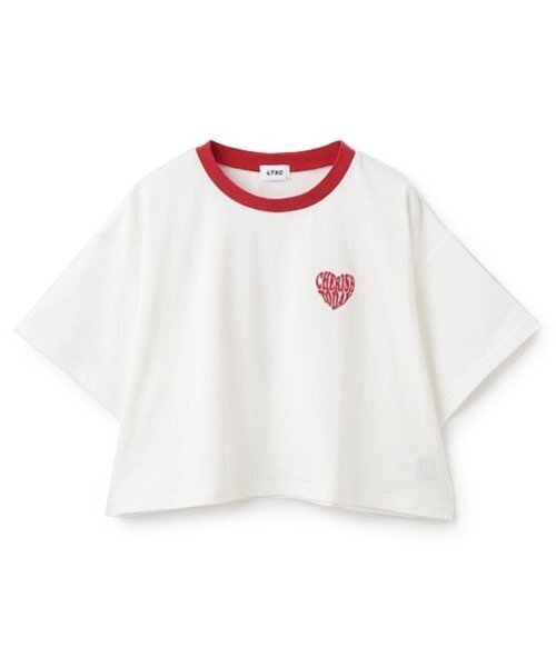 LOVETOXIC（ラブトキシック）の「【LTXC】【GOODPRICE】【綿100％】ハートリンガーTシャツ（Tシャツ/カットソー・キッズ・レッド/オフホワイト/ネイビー/イエロー/ブラック・L:160cm/S:140cm/M:150cm）」の13枚目の写真