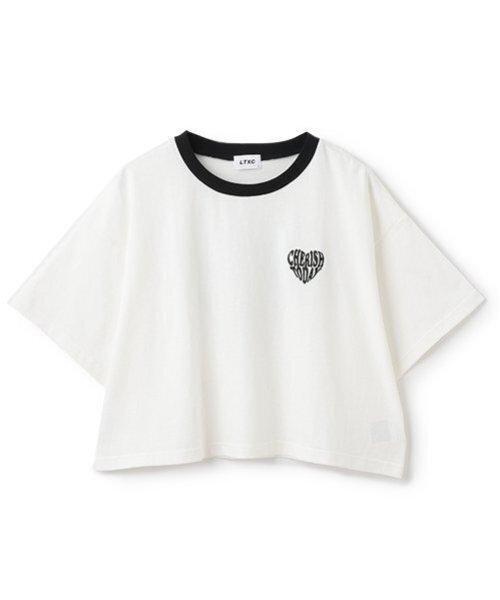 LOVETOXIC（ラブトキシック）の「【LTXC】【GOODPRICE】【綿100％】ハートリンガーTシャツ（Tシャツ/カットソー・キッズ・レッド/オフホワイト/ネイビー/イエロー/ブラック・L:160cm/S:140cm/M:150cm）」の14枚目の写真