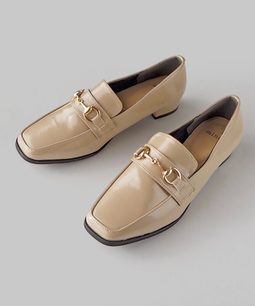 minia（ミニア）の「ワンポイントローファー（ローファー・レディース・ブラック/ベージュ/ブラック系2/アイボリー・L/M/S/LL）」の14枚目の写真