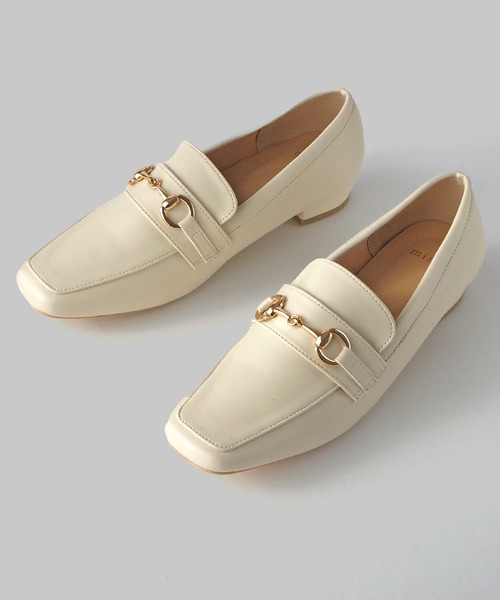 minia（ミニア）の「ワンポイントローファー（ローファー・レディース・ブラック/ベージュ/ブラック系2/アイボリー・L/M/S/LL）」の11枚目の写真