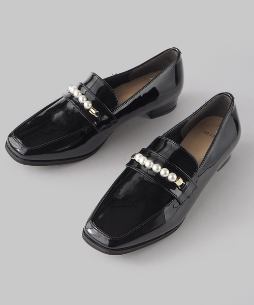 minia（ミニア）の「ワンポイントローファー（ローファー・レディース・ブラック/ベージュ/ブラック系2/アイボリー・L/M/S/LL）」の13枚目の写真