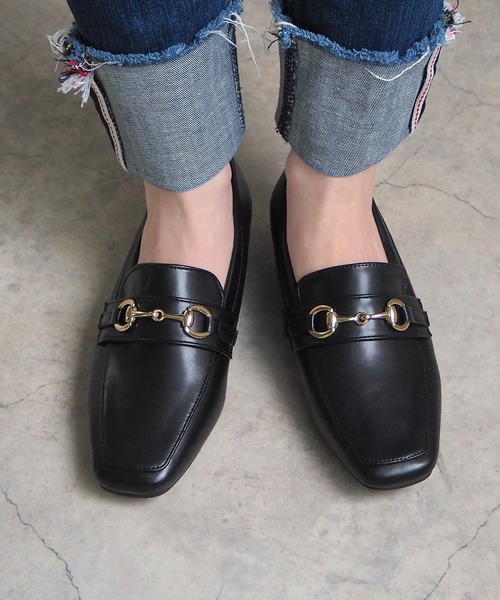 minia（ミニア）の「ワンポイントローファー（ローファー・レディース・ブラック/ベージュ/ブラック系2/アイボリー・L/M/S/LL）」の19枚目の写真