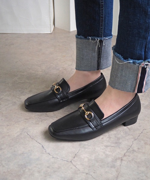 minia（ミニア）の「ワンポイントローファー（ローファー・レディース・ブラック/ベージュ/ブラック系2/アイボリー・L/M/S/LL）」の20枚目の写真