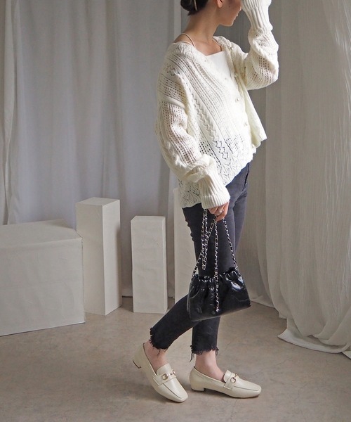 minia（ミニア）の「ワンポイントローファー（ローファー・レディース・ブラック/ベージュ/ブラック系2/アイボリー・L/M/S/LL）」の16枚目の写真