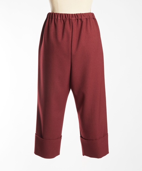 gomme（ゴム）の「ウーリーツイル　タックパンツ（その他パンツ・レディース・チャコールグレー/ボルドー/ブラック・MEDIUM）」の15枚目の写真