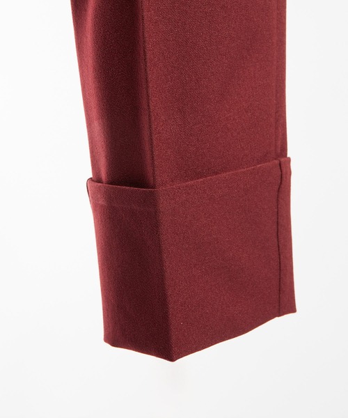 gomme（ゴム）の「ウーリーツイル　タックパンツ（その他パンツ・レディース・チャコールグレー/ボルドー/ブラック・MEDIUM）」の19枚目の写真