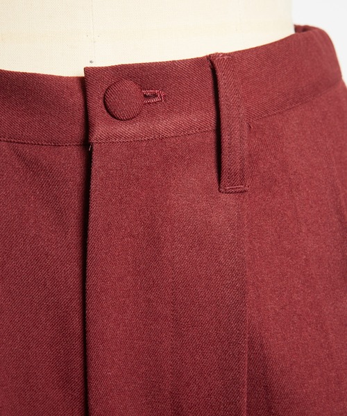 gomme（ゴム）の「ウーリーツイル　タックパンツ（その他パンツ・レディース・チャコールグレー/ボルドー/ブラック・MEDIUM）」の20枚目の写真