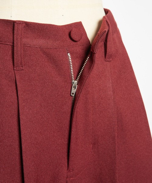 gomme（ゴム）の「ウーリーツイル　タックパンツ（その他パンツ・レディース・チャコールグレー/ボルドー/ブラック・MEDIUM）」の21枚目の写真