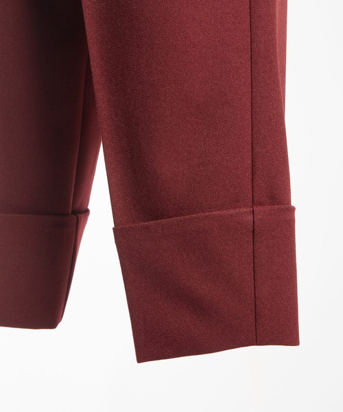 gomme（ゴム）の「ウーリーツイル　タックパンツ（その他パンツ・レディース・チャコールグレー/ボルドー/ブラック・MEDIUM）」の22枚目の写真