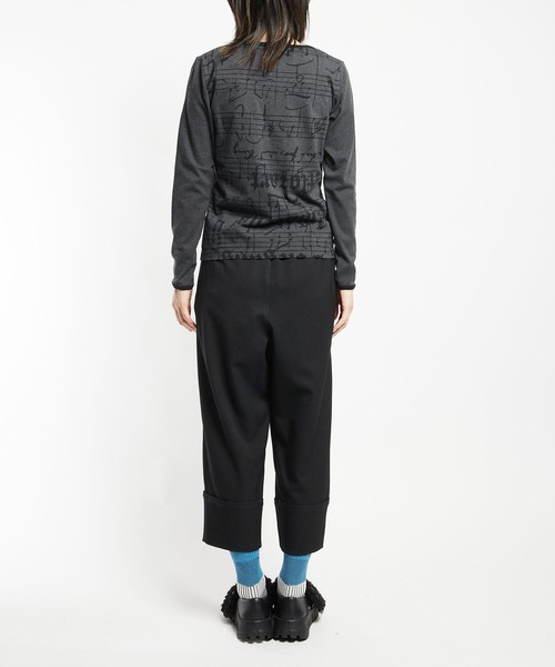 gomme（ゴム）の「ウーリーツイル　タックパンツ（その他パンツ・レディース・チャコールグレー/ボルドー/ブラック・MEDIUM）」の10枚目の写真