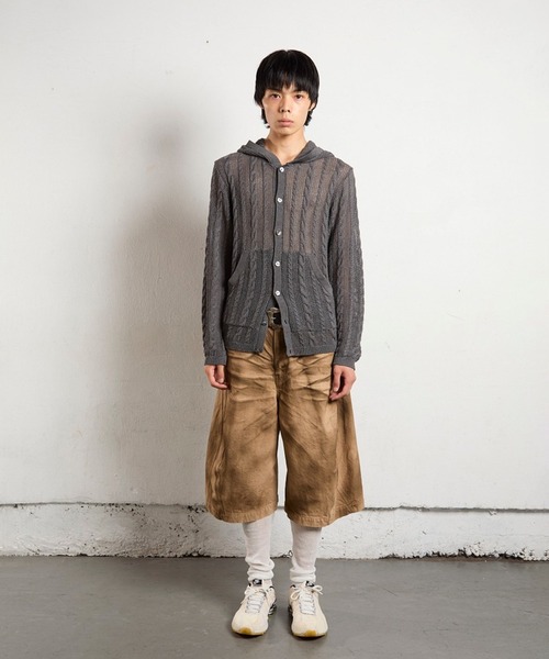 NVRFRGT（ネヴァーフォーゲット）の「3D TWISTED JORTS（デニムパンツ・メンズ・ベージュ・2/1）」の5枚目の写真